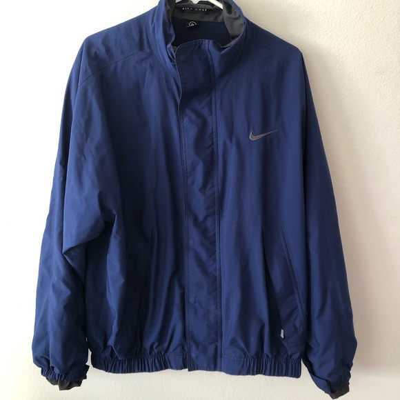 NIKE GOLF WATER RESISTANCE MEN’S BLUE JACKET.LARGE - Picture 2 of 11